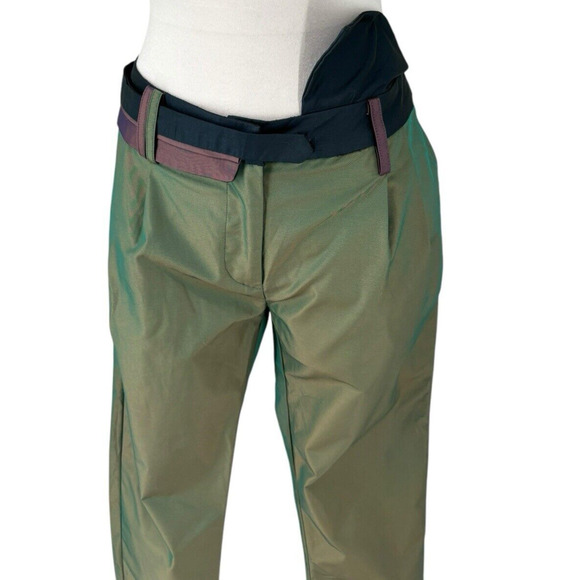 Elf Sack Pants Women’s Large Up Market Modern Luxury Pleated Ankle - Picture 2 of 14